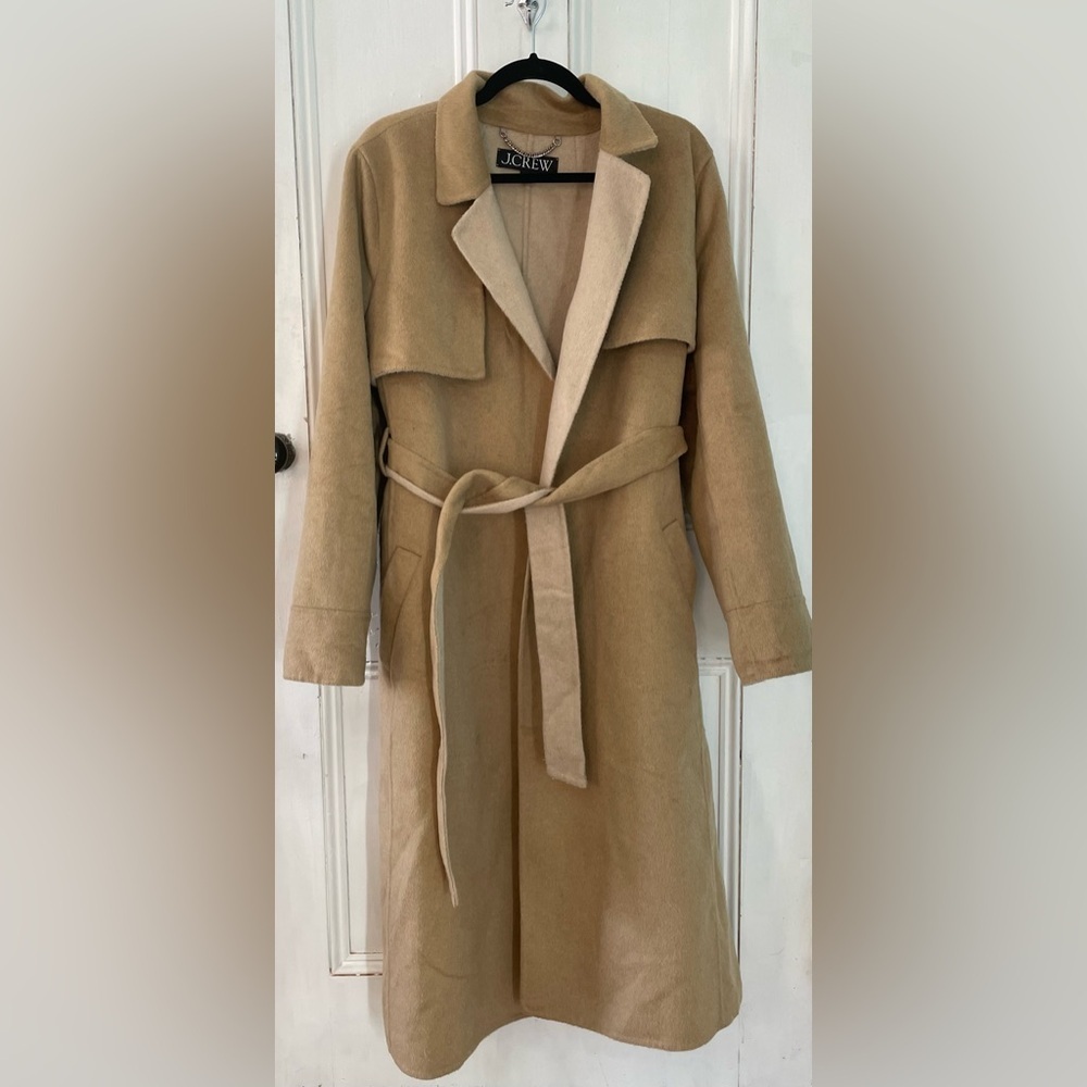 J Crew Harriet Trench Coat | Khaki Honey | Women’s Size XL - Picture 3 of 7